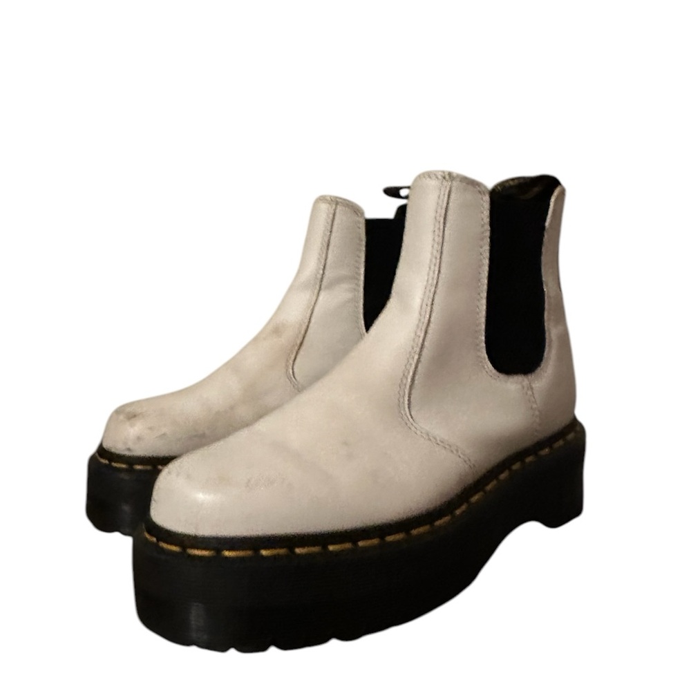 Dr. Martens Smooth Leather Platform Chelsea Boots